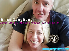 1. mal amateur hotwife gangbang