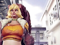 Thicc Ass Squirrel Girl Gets Her Ass Slapped, post mayn Gets Fucked By Big Dick Pharah, Bald Pussy Mai Fuck - 3d Animated