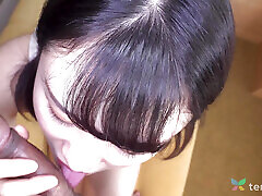 Japanese brunette girl Rui Adachi is always in the mood for a fuck with ex.