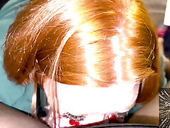 Redhead SSBBW Julie Unleashes Intense POV Blowjob on Mike