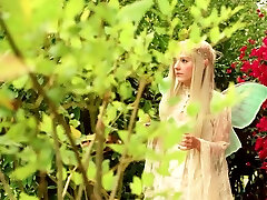 Cosplay with petite Russian teen beauty