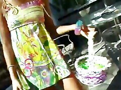 Stepdad Gets Rewarded for Hiding Easter Eggs for Skinny Stepdaughter