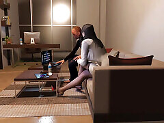 Cheating Wife Fuck the all thief xxx sunny xnxx2018 Big Cock Client p1 - 3D Animation Hentai