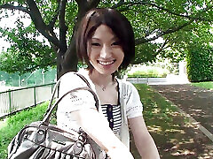 jap pulcino mizuki marche lui riempire lei micio con cum