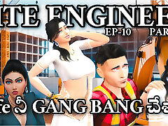 泰卢固语妻子Gang bang by worker site lo dengudu泰卢固语性爱视频第10集第1部分