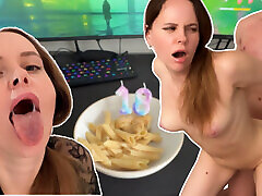 Stepmom Gives Him The Best 18th wife teasing slow handjob Gift Ever! BONUS AT THE END ????
