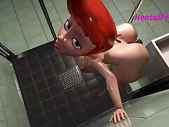 Dexter Mom On Horny Pill - Sex In kathiekat gold Shower - Cartoon Parody