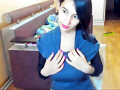Myla angel Loves to Show Her Heavy Hangers When She Is Home Alone!