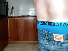 Fucking my best friends cheating housewife in the kitchen
