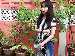 JohnTronX - POV fuck and creampie of the hottest young Thai hairy twat