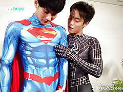 Superman x Spiderman - Lycra Superhero Costume