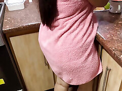Hot Mother-in-law Stays Home Alone with Son-in-law. What a Big Ass!