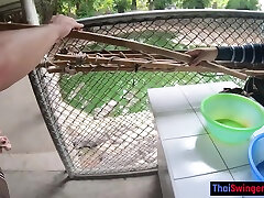 Crocodiles munching amateur african creampie making his amateur Thai GF cum hard