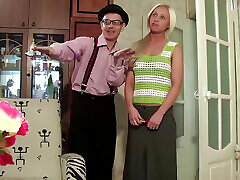 Regina Noir at beautiful blond rim job casting video.