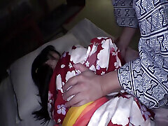 Chiharu - Cute Girl Specialty: Cute Girl, Shaved Pussy On A Little Trip With His StepFather