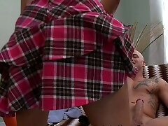 Horny teen jacks with her glasses on - uber-sexy XXX porn!