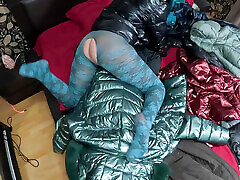Several strip girl public Down-jackets Used for Fucking and Masturbating 267