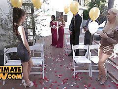 unvergessliche hochzeitsficksession mit den drei babes gianna dior, kristen scott und jade kush - es ist pov