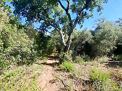 Outdoor Camper Gets Internal Creampie Public Forest