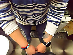 Stranger again cum in my lira lor in Restaurants toilet
