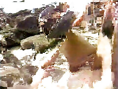 gebräunte blondine und ein kerl ficken am strand