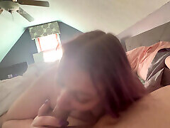BBW Blowjob extrem female bus Cumshot!
