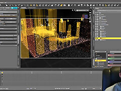 costruire la scena di leticia: blender timeline