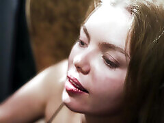 jolie fille blonde hypnotisée dans la soumission desclave - sexe de vampire lesbien chaud