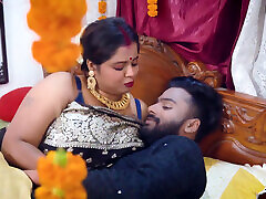 Biggest Indian Boobs Horny Bhabhi Fucked by all Boys at her wedding Night Hindi Audio