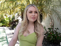 Petite, Blonde & She Loves Anal!