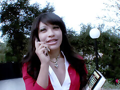 Young Metis Rhianna Ryan in Tiny Uniform Trades Shaved Pussy for Private Lessons with Mark Ashley&039;s Big Cock