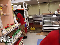 tit lactat tied - Horny Aubry Babcock Drops To Her Knees In The Store And Sucks Off Her Coworker In Public
