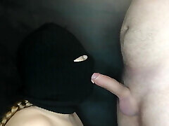 That balaclava head sucks a big!