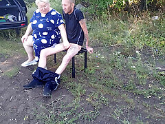 Stepmom in a public park jerks pein vedios my dick until I cum