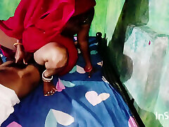 Desi village hot bhabhi&039;s bed break chudai