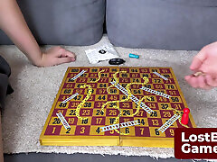 Ksenia and Mik are ready for a Strip Snakes & Ladders game