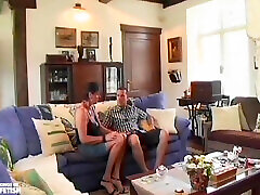 Cute mo sxe boy Gets Her Pussy Drilled by a Young Guy and Her Husband