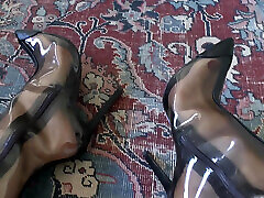 sperme sur mes bottes de vitrine, pov, joi, lady victoria valente