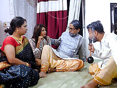 SASURJI AND SASURJI&039;S FRIEND HARDCORE FOURSOME FUCK WITH HIS TWO BAHU WHEN THEY WERE ALONE AT HOME FULL MOVIE HINDI AUDIO