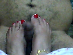 Superb footjob by sexy feet