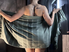 Caught on Camera Naughty Busty Girlfriend Pleases Herself in the Shower for My Eyes Only