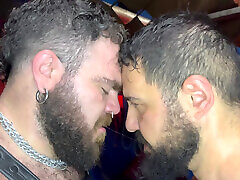 Hairy Gay Bear Top Deepthroat, Rimming, and Balls-deep Anal Pounding in Sweaty Cum-filled Hookup
