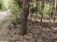 Vagina slapping on the bench