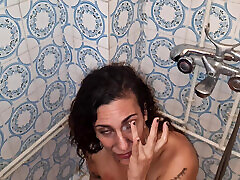 I punished this disobedient and lying slut by shoving my cock down her throat, pissing in her mouth, and cumming in her eyes.