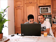 Two Young Men Meet a Mature Woman Online and Have nude nava with Her in the Living Room