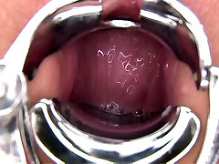 Hikaru Momose gets her pussy stretched with speculum