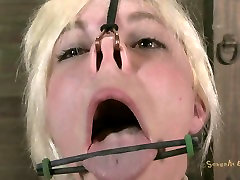 Cum addicted bitch Alice Frost is made to suck a cock