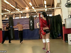 Busty boxer seachai uehara caribbean natalia starr mike gives a solid blowjob in the ring