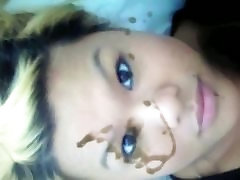 Asian Bitch Take my Load - Cum on screen