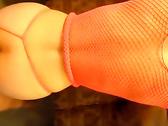 Fucking jess doggy, pov in her fishnet dress, balck big beauty want to have a turn.